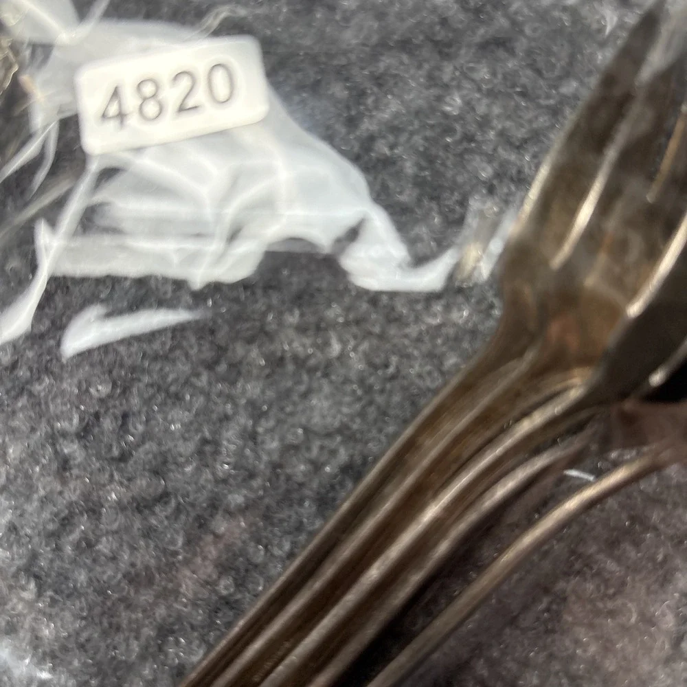 Vintage Oneida Lexington Salad Forks Set of 5 Silverplate Pat 15 Art Deco